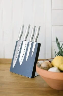 Dorre Hugo Black Knife Rack MDF Magnet -Gubi Furni Sales dorre hugo black knife rack mdf magnet 3