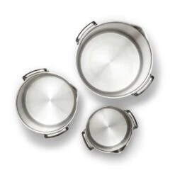 EGO Stackable Pot Set, Stainless Steel -Gubi Furni Sales ego stackable pot set stainless steel 2