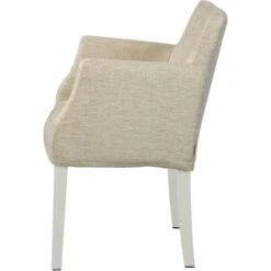 Brooklyn Chair Loose Cover, White / Piquet Natural 01 -Gubi Furni Sales englesson brooklyn chair loose cover 5