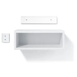 Edge Air Bedside Table, White