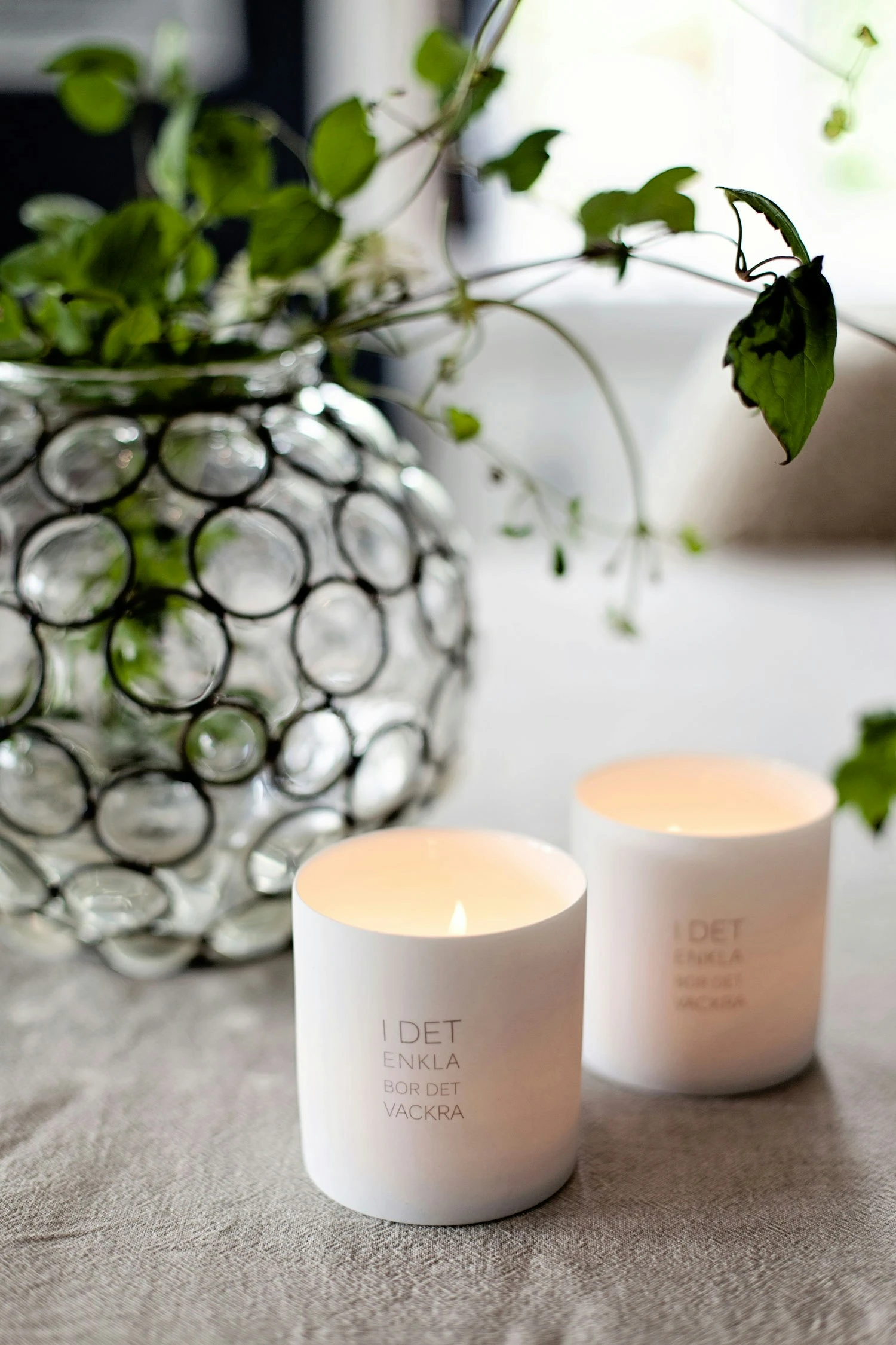 Ernst Quote Candle Holder, ”I Det Enkla” White 4 Ernst Quote Candle Holder, ”I Det Enkla” White - Image 2