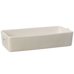 Ernst Oven Dish Stoneware White Sand, 29 Cm