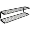 Classic 651S Shoe Rack Double Black / Black, 80 Cm