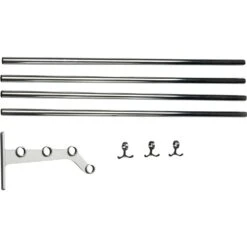Nostalgi 291 Extension Part For Hat Rack, Aluminium / Chrome