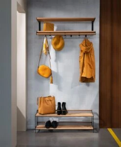 Tamburin Shoe Shelf 60cm,  Black/ Oak -Gubi Furni Sales essem design tamburin shoe shelf 60cm oak black 4