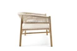 Kilt Sofa 2-Seater, Teak / Sand -Gubi Furni Sales ethimo kilt 2 seater sofa 3