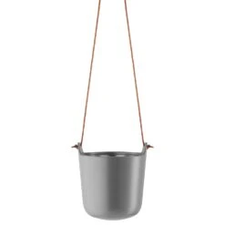 Eva Solo Self Watering Pot With Leather String, Nordic Grey