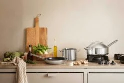 Eva Solo Eva Trio Steel Line Sauté Pan 24 Ø -Gubi Furni Sales eva solo tractor pan 24 recycled rs 3