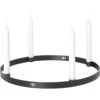Ferm LIVING Circle Candle Holder Black Brass, Large -Gubi Furni Sales ferm living circle candle holder black brass 2