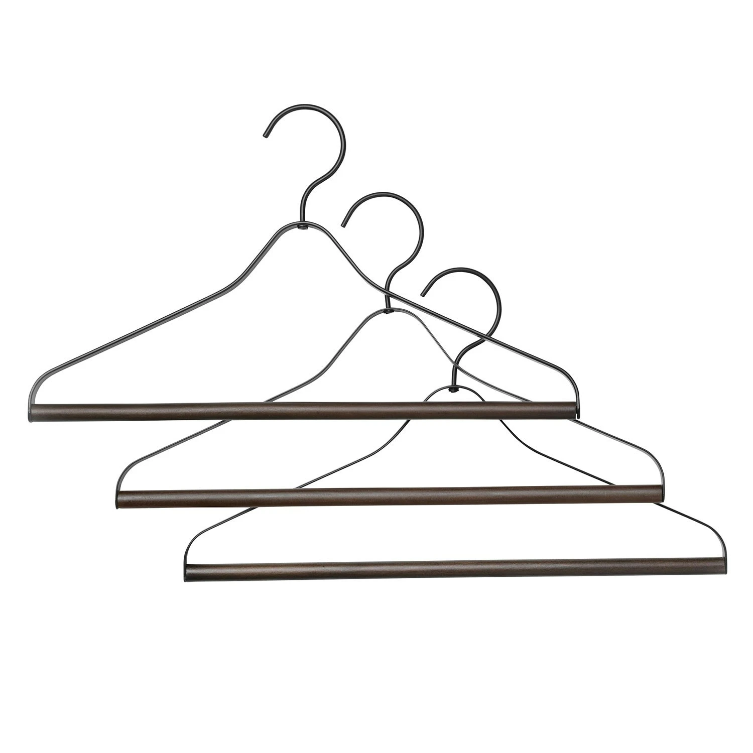 Ferm LIVING Coat Hanger Metal/Wood, 3-pack 3 Ferm LIVING Coat Hanger Metal/Wood, 3-pack