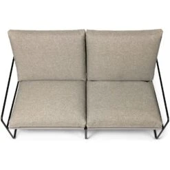 Ferm LIVING Desert Dolce Sofa Dark Sand / Black, 2-Seater -Gubi Furni Sales ferm living desert dolce sofa black dark sand 5
