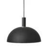Ferm LIVING Dome Pendant Light Low, Black/Black 2 Ferm LIVING Dome Pendant Light Low, Black/Black -Gubi Furni Sales ferm living dome pendant light low black black 0