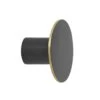 Ferm Living Hook S, Black/Brass 2 Ferm Living Hook S, Black/Brass -Gubi Furni Sales ferm living ferm living hook s black brass 0