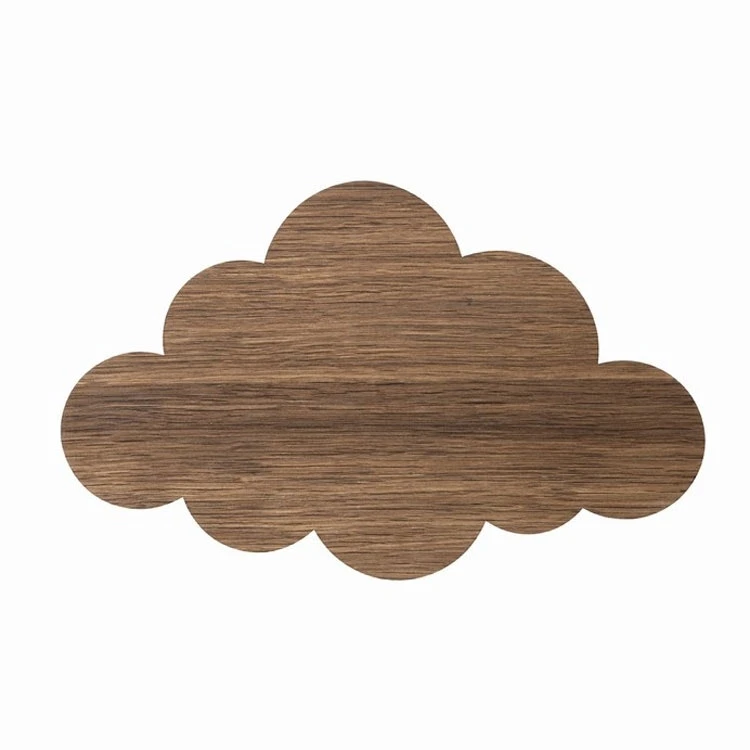 Cloud Wall Lamp, Smoked Oak 3 Cloud Wall Lamp, Smoked Oak