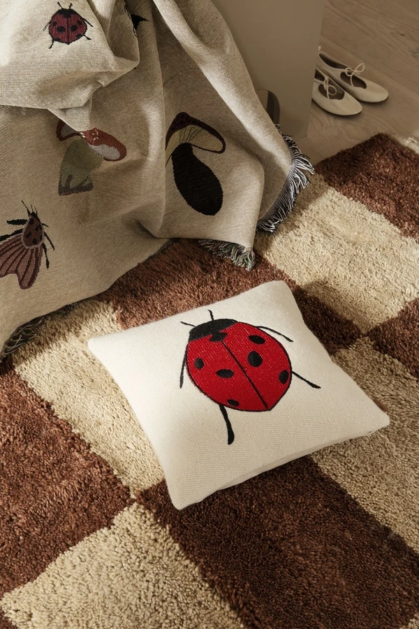 Forest Scatter Cushion Embroidered 40X40 Cm, Ladybird 4 Forest Scatter Cushion Embroidered 40X40 Cm, Ladybird - Image 2