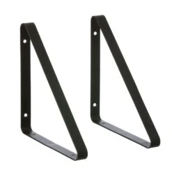 Ferm LIVING Metal Shelf Hangers 2pcs, Black