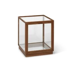 Ferm LIVING Miru Glass Montre, Dark Stained Oak