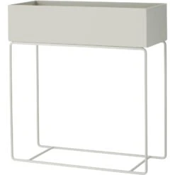 Ferm LIVING Plant Box Flower Box 60x65 Cm, Light Grey -Gubi Furni Sales ferm living plant box 28