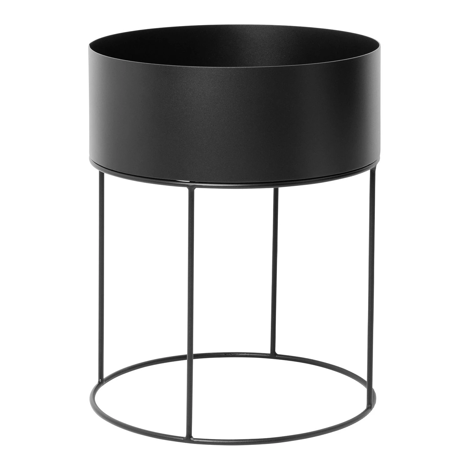 Ferm LIVING Plant Box Round, Black 3 Ferm LIVING Plant Box Round, Black