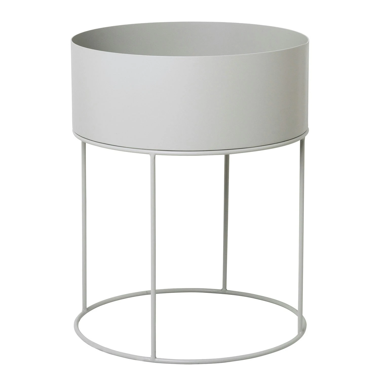 Ferm LIVING Plant Box Round, Light Grey 3 Ferm LIVING Plant Box Round, Light Grey