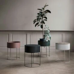 Ferm LIVING Plant Box Round, Light Grey 9 Ferm LIVING Plant Box Round, Light Grey -Gubi Furni Sales ferm living plant box round 4