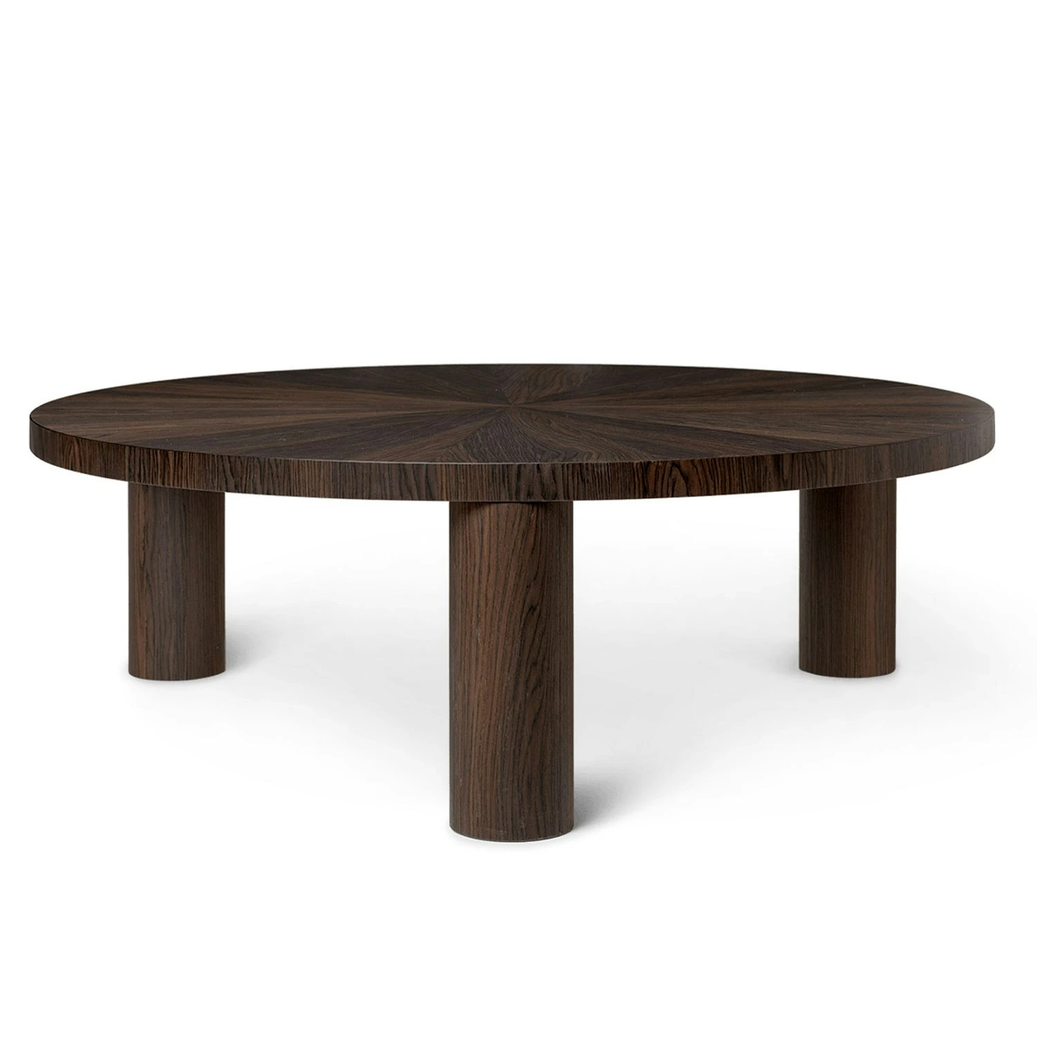 Ferm LIVING Post Coffee Table Smoked Oak Star Ø100 X 33.4 Cm / Large 3 Ferm LIVING Post Coffee Table Smoked Oak Star Ø100 X 33.4 Cm / Large