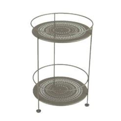 Guinguette Side Table Perforated Ø40 Cm, Nutmeg