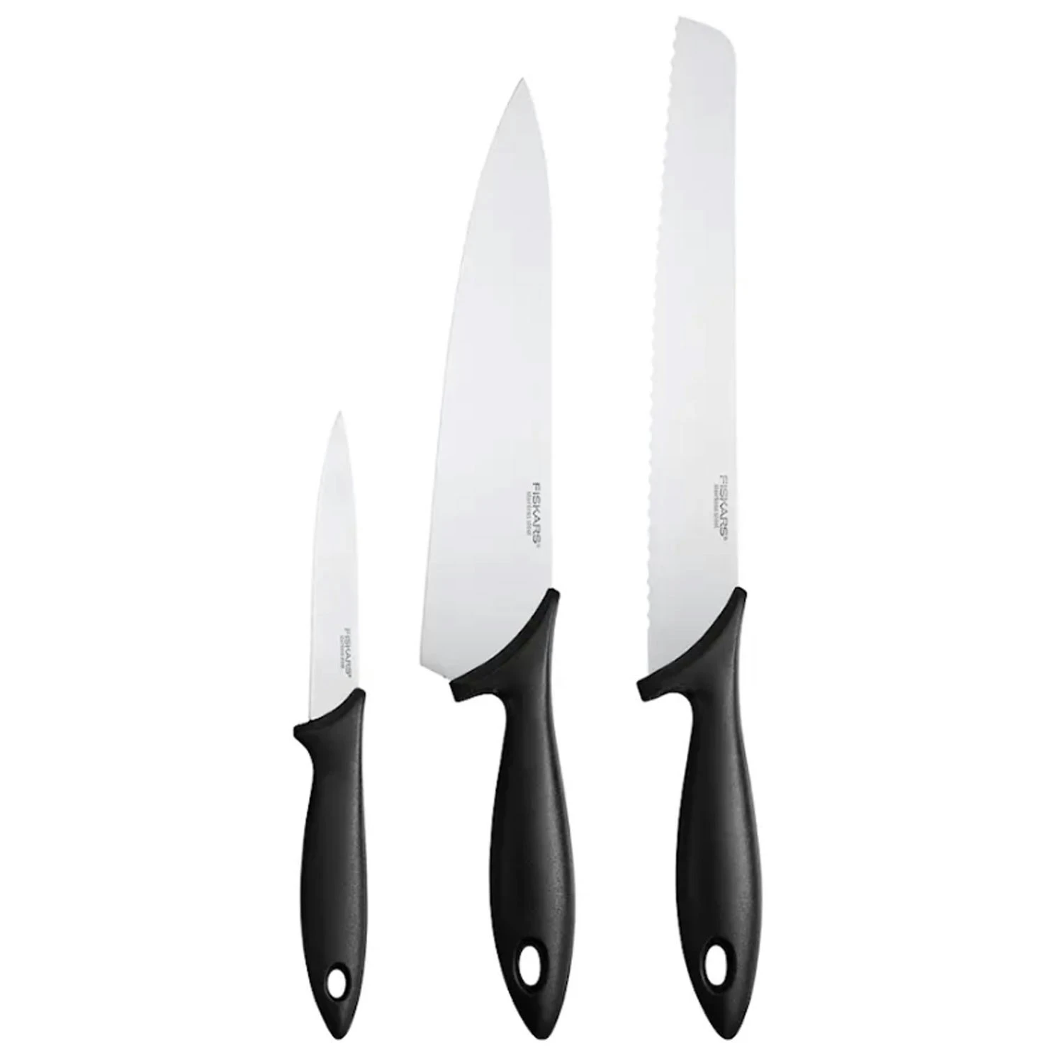 Fiskars Essential Knife Set, 3 Pieces 3 Fiskars Essential Knife Set, 3 Pieces