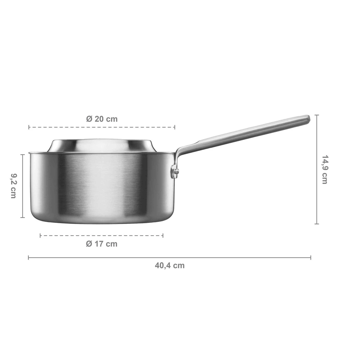 Fiskars Norden Saucepan Uncoated Stainless Steel, 2,5 L 4 Fiskars Norden Saucepan Uncoated Stainless Steel, 2,5 L - Image 2