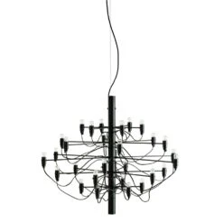 Flos 2097/30 Sarfatti Chandelier, Matte Black