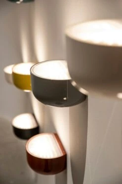 Flos Bellhop Wall Up Wall Lamp, Grey Blue -Gubi Furni Sales flos bellhop wall up 0