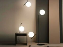 Flos IC Lights F1 Floor Lamp, Black -Gubi Furni Sales flos ic lights floor 1 12
