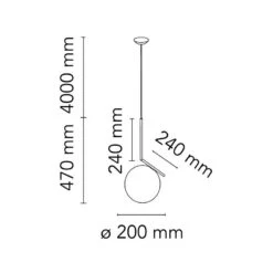 Flos IC Lights S1 Pendant, Brushed Brass -Gubi Furni Sales flos ic lights suspension 1 1