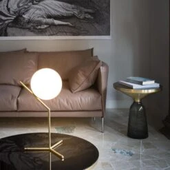 Flos IC Lights Table 1 High, Brass -Gubi Furni Sales flos ic lights table 1 high 6