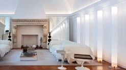 Flos Stylos Floor Lamp, Silver -Gubi Furni Sales flos stylos floor lamp silver 1