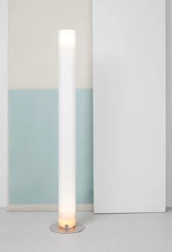 Flos Stylos Floor Lamp, Silver -Gubi Furni Sales flos stylos floor lamp silver 2