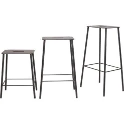 Frama Adam Mono Bar Stool 50 Cm, Black -Gubi Furni Sales frama adam outdoor stool black 7