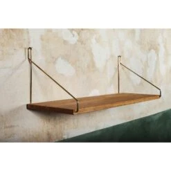 Frama Shelf 60 Shelf, Brass -Gubi Furni Sales frama shelf 60 shelf brass 2