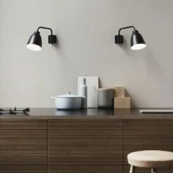 Fritz Hansen Caravaggio Read Wall Lamp Ø14 Cm, Black -Gubi Furni Sales fritz hansen caravaggio read wall lamp 14 cm 4 1