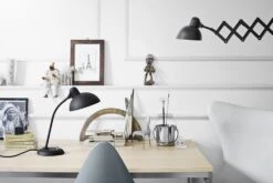 Fritz Hansen Kaiser Idell 6718-W Wall Lamp, Matte Black -Gubi Furni Sales fritz hansen kaiser idell 6718 w wall lamp 9