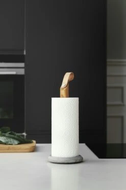 GEJST Grab Kitchen Roll Holder Oak / Oak -Gubi Furni Sales gejst grab kitchen roll holder oak 5