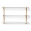 GEJST Nivo Wall Shelf A, Light Oak / White -Gubi Furni Sales gejst nivo wall shelf a 2