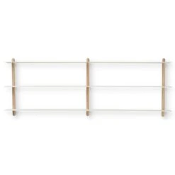 GEJST Nivo Wall Shelf D, Light Oak / White