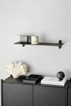 GEJST Nivo Wall Shelf G, Black Ash / Black -Gubi Furni Sales gejst nivo wall shelf g 7