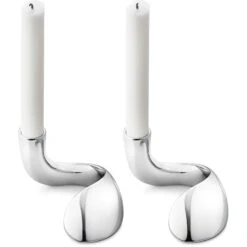 Georg Jensen Bloom Candle Holder Set Of 2, Stainless Steel 11 Georg Jensen Bloom Candle Holder Set Of 2, Stainless Steel -Gubi Furni Sales georg jensen bloom candle holder set of 2 stainless steel 24