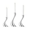 Georg Jensen Cobra Candle Holders Set 3 Pieces, Candles Included 2 Georg Jensen Cobra Candle Holders Set 3 Pieces, Candles Included -Gubi Furni Sales georg jensen cobra candle holders set 3 pieces candles included 0