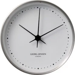 Georg Jensen Koppel Wall Clock 10 Cm, Stainless Steel