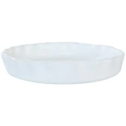 Provence Pie Dish 30x4 Cm, Matte White