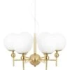 Globen Lighting Astrid 50 Pendant, Brushed Brass -Gubi Furni Sales globen lighting astrid pendant brushed brass white 6