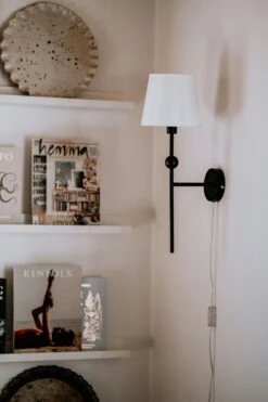 Globen Lighting Astrid Wall Lamp, Black -Gubi Furni Sales globen lighting astrid wall lamp brushed brass 8